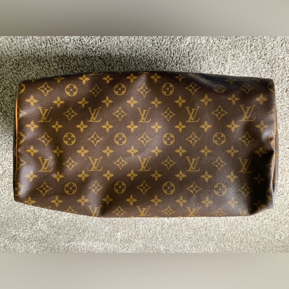 Louis Vuitton Brown and Tan Monogram speedy 40 - Picture 6 of 16